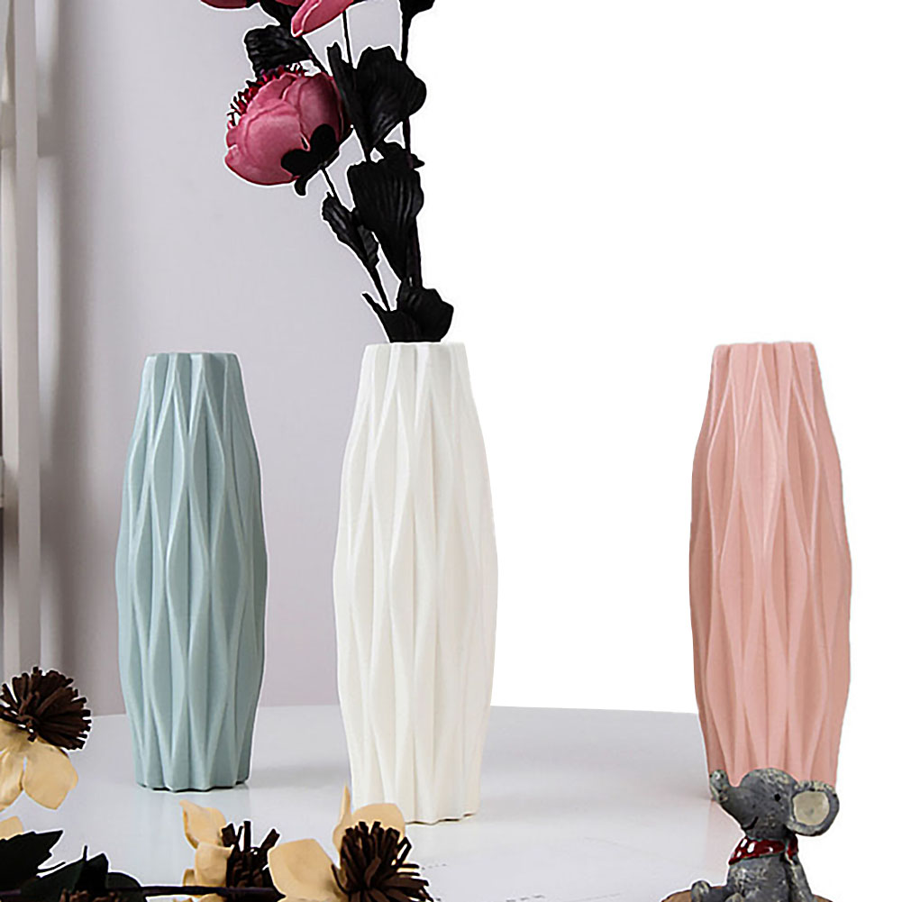 Plastic Shatter-proof Flower Pot Vase Study Room Hallway Home Wedding Decoration